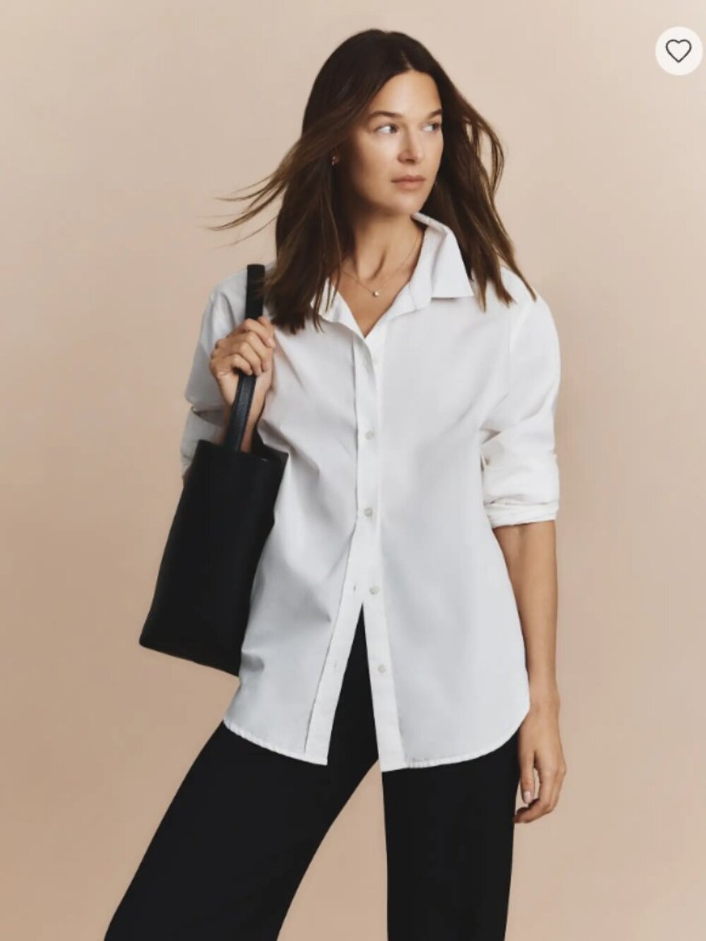 NWT Quince 100% Organic Cotton Poplin Long Sleeve Shirt - Picture 2 of 4